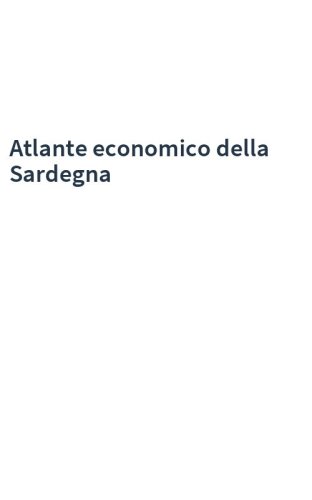 Atlante economico della Sardegna