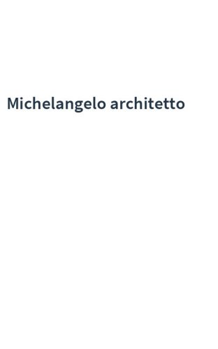 Michelangelo architetto