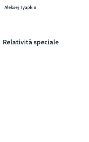 Relatività speciale