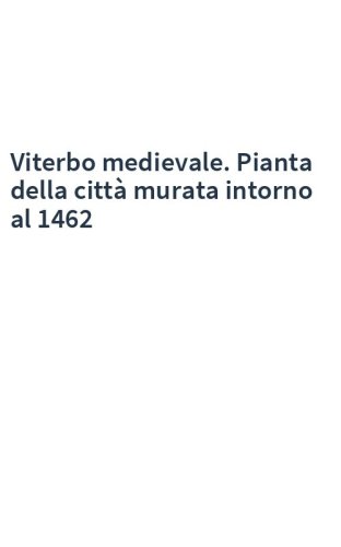 Viterbo medievale. Pianta della città murata intorno al 1462