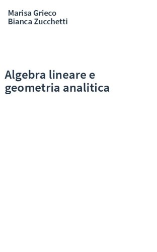 Algebra lineare e geometria analitica