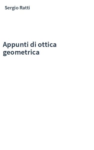 Appunti di ottica geometrica