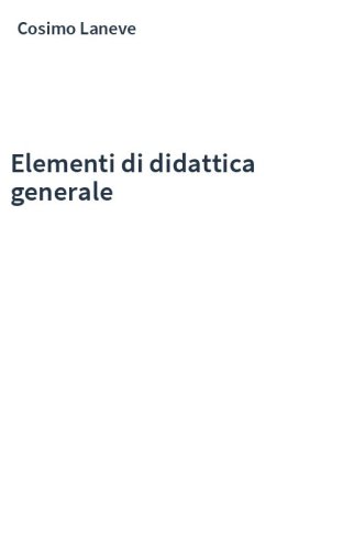Elementi di didattica generale