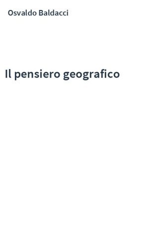Il pensiero geografico