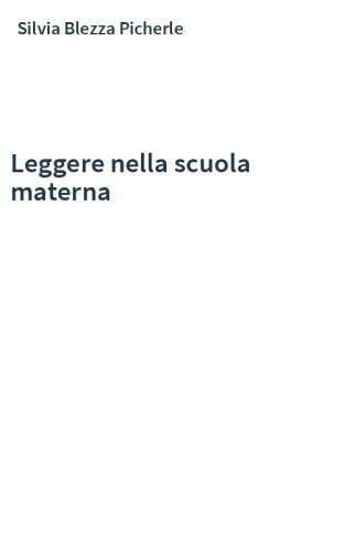 Leggere nella scuola materna