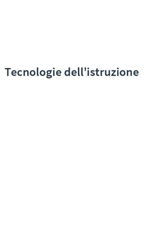 Tecnologie dell'istruzione