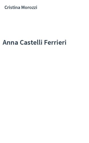 Anna Castelli Ferrieri
