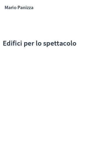 Edifici per lo spettacolo