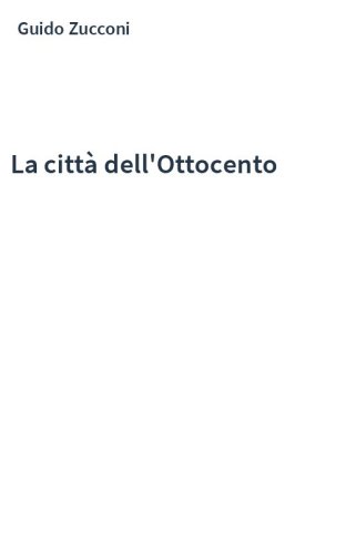 La città dell'Ottocento