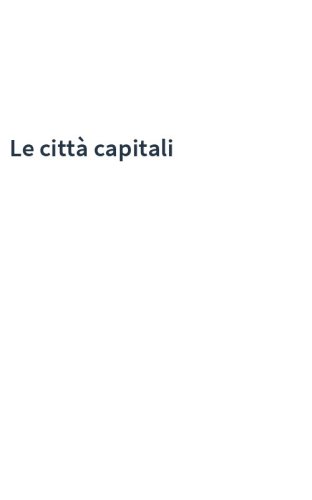 Le città capitali