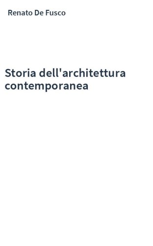 Storia dell'architettura contemporanea