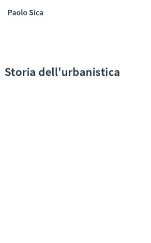 Storia dell'urbanistica