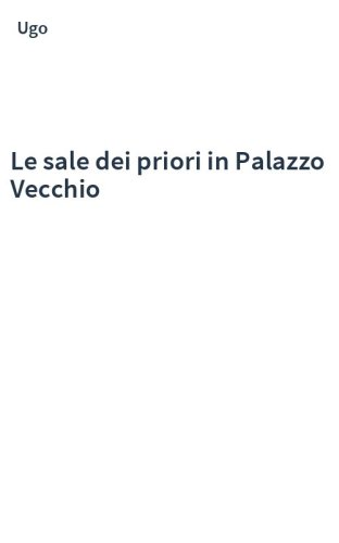 Le sale dei priori in Palazzo Vecchio