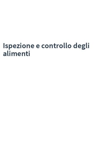 Ispezione e controllo degli alimenti