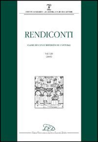 Rendiconti. Classe di scienze matematiche e naturali (2005)