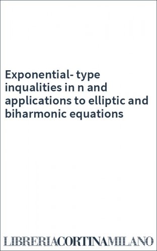 Exponential-type inqualities in n and applications to elliptic and biharmonic equations