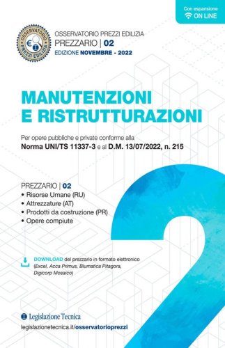Osservatorio prezzi edilizia. Prezzario manutenzioni e ristrutturazioni