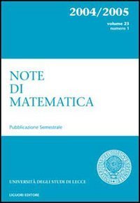 Note di matematica