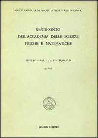 Rendiconto dell'Accademia delle scienze fisiche e matematiche. Serie IV