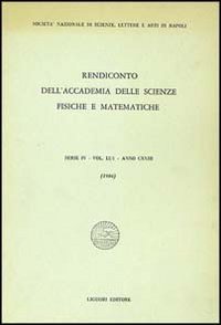 Rendiconto dell'Accademia delle scienze fisiche e matematiche. Serie IV