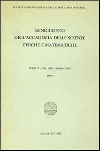 Rendiconto dell'Accademia delle scienze fisiche e matematiche. Serie IV