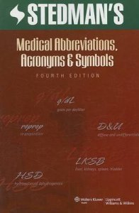 Stedman's Medical Abbreviations, Acronyms and Symbols