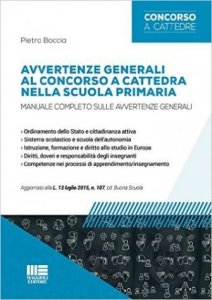Avvertenze generali al concorso a cattedra nella scuola primaria
