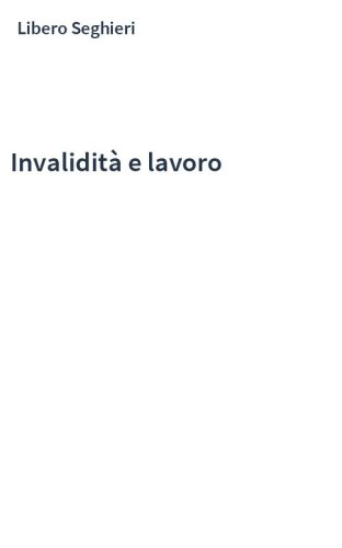 Invalidità e lavoro