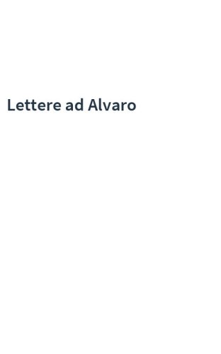 Lettere ad Alvaro