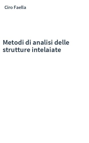 Metodi di analisi delle strutture intelaiate