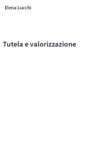 Tutela e valorizzazione