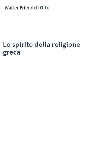 Lo spirito della religione greca