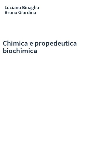 Chimica e propedeutica biochimica