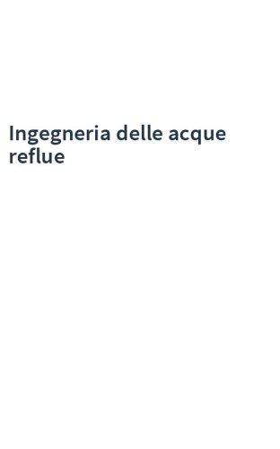 Ingegneria delle acque reflue