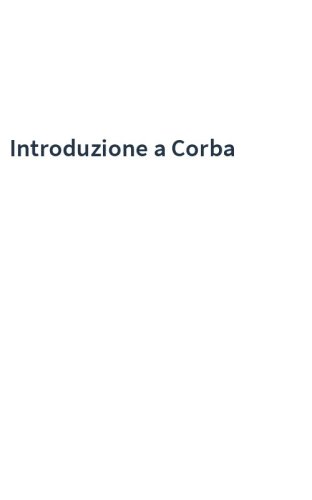 Introduzione a Corba