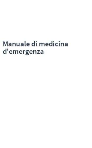 Manuale di medicina d'emergenza
