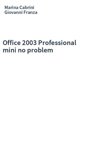 Office 2003 Professional mini no problem