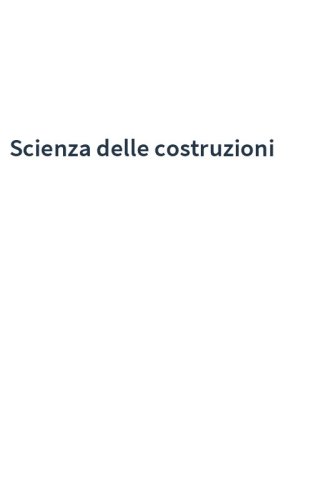 Scienza delle costruzioni