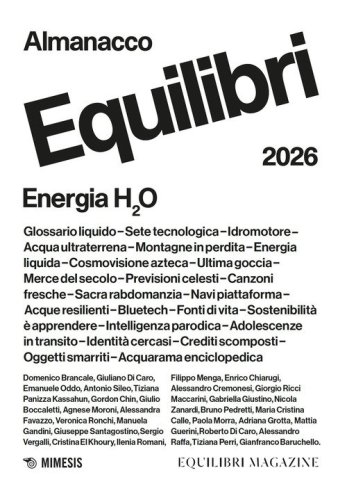 Almanacco equilibri 2026. Energia H2O