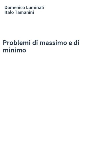 Problemi di massimo e di minimo