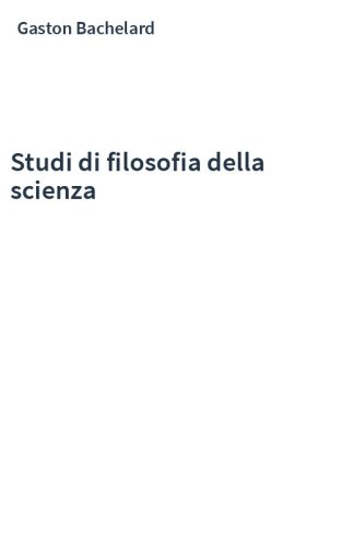 Studi di filosofia della scienza