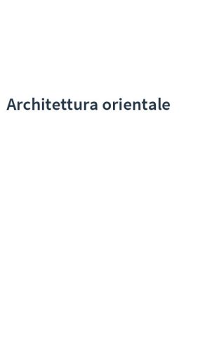 Architettura orientale