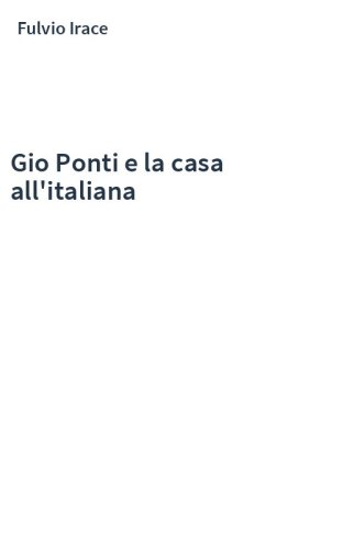 Gio Ponti e la casa all'italiana
