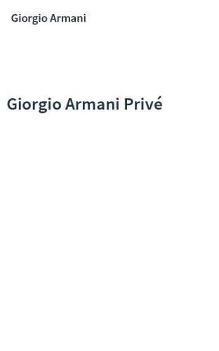 Giorgio Armani Privé