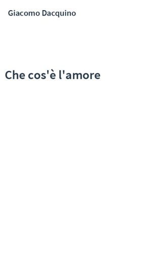 Che cos'è l'amore