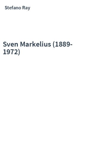 Sven Markelius (1889-1972)
