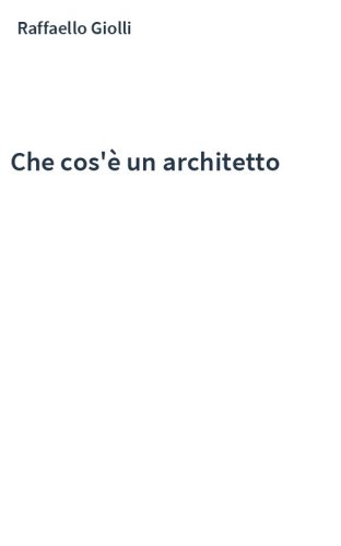 Che cos'è un architetto