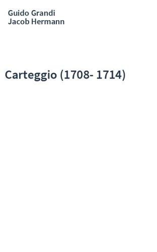 Carteggio (1708-1714)