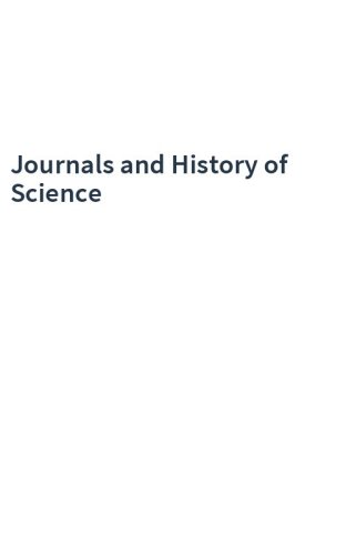 Journals and History of Science