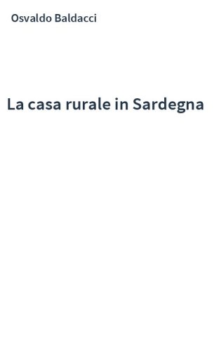 La casa rurale in Sardegna